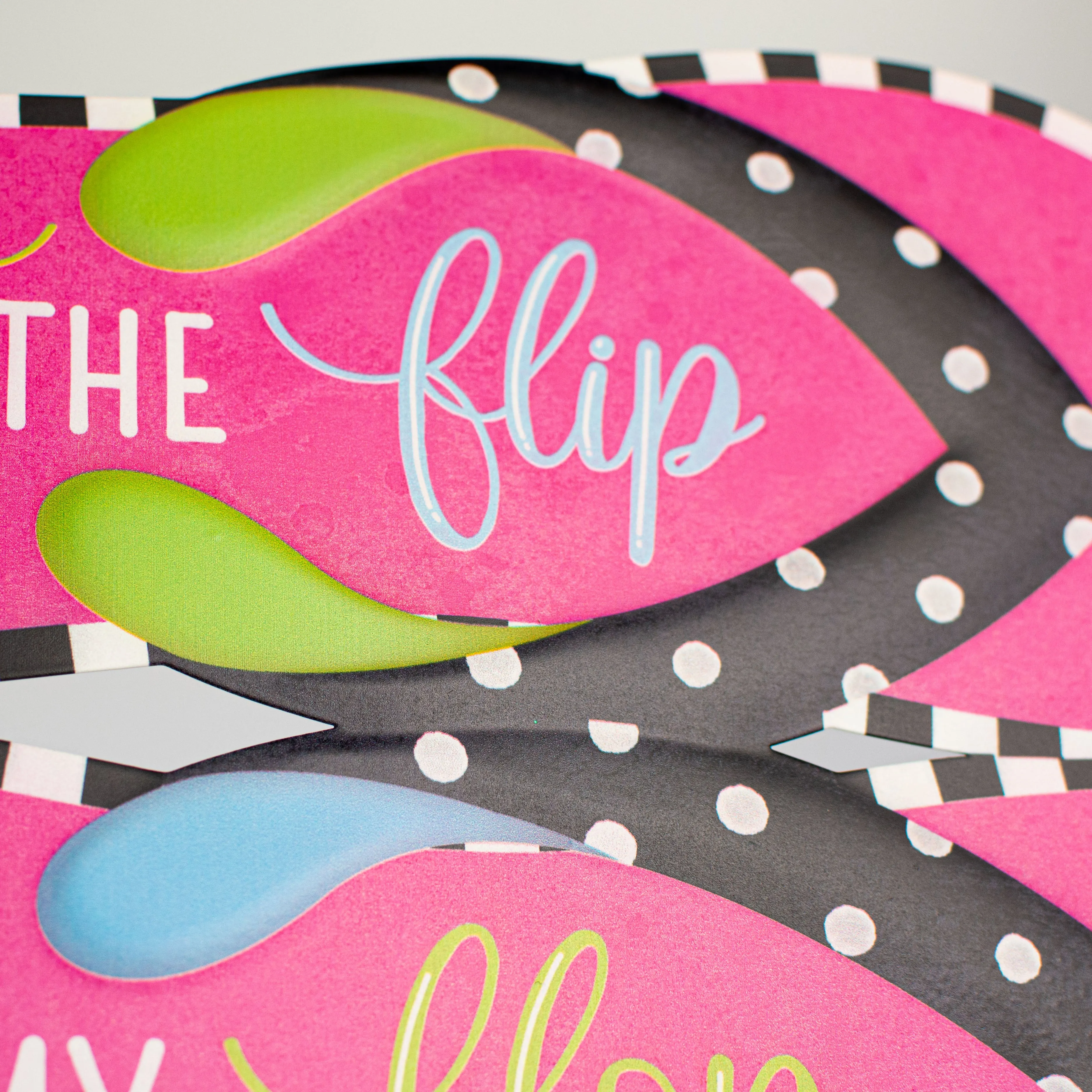 12" You Are The Flip to My Flop Embossed Metal Sign