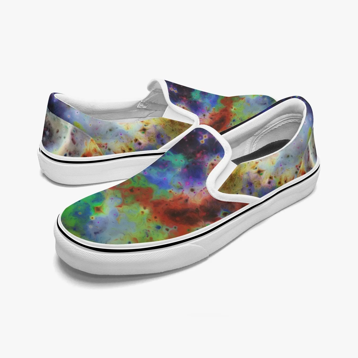 Acolyte Ethos Split-Style Psychedelic Slip-On Shoes