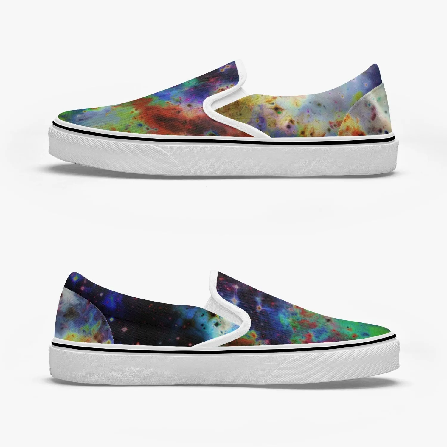 Acolyte Ethos Split-Style Psychedelic Slip-On Shoes