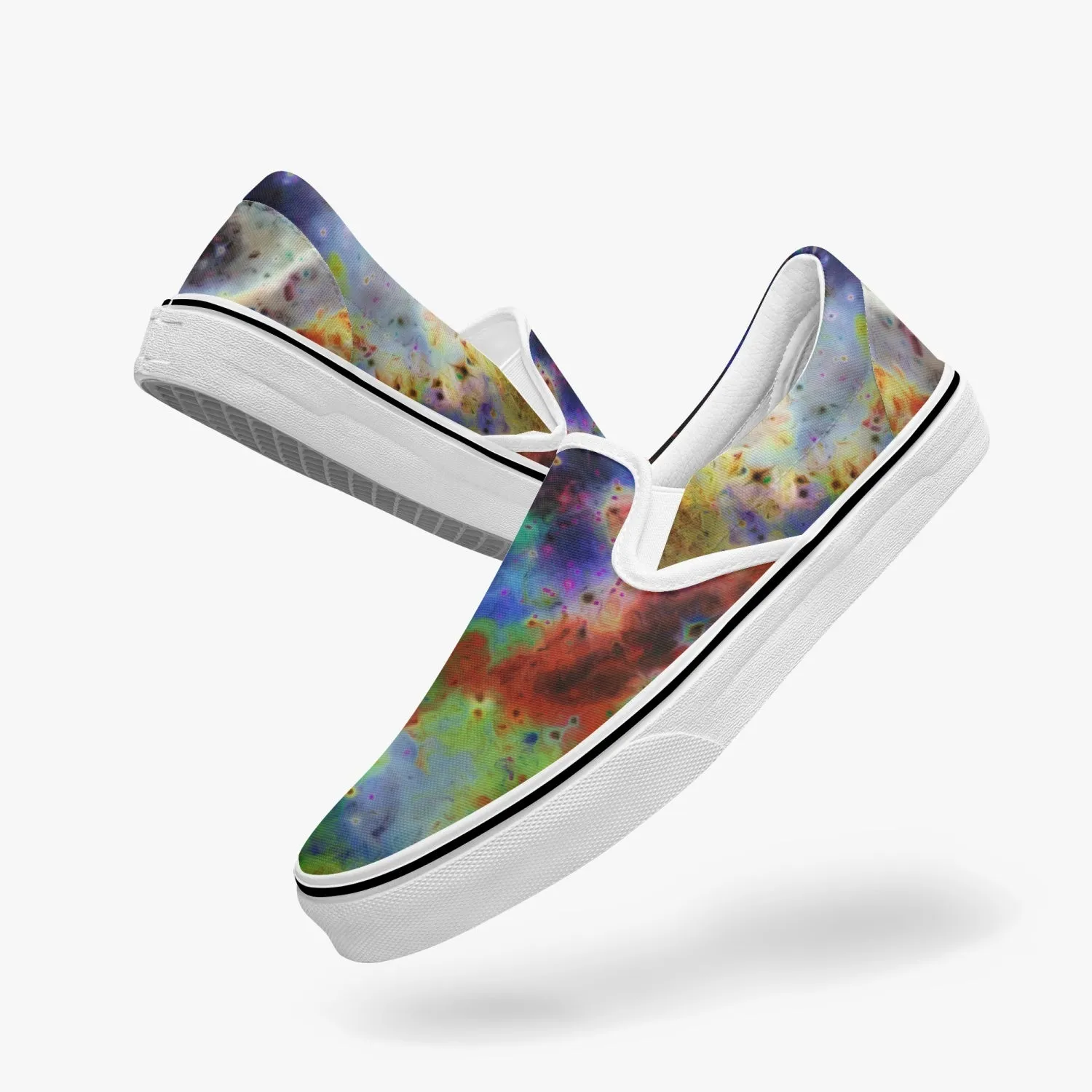 Acolyte Ethos Split-Style Psychedelic Slip-On Shoes