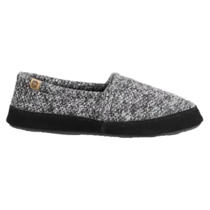 Acorn Men's Moc Slippers- Black Tweed