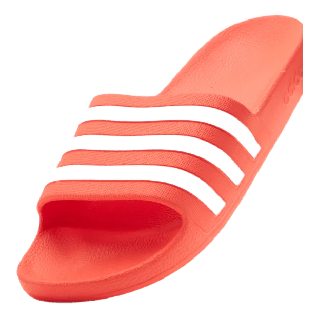 Adilette Aqua Slides Solar Red / Cloud White / Solar Red