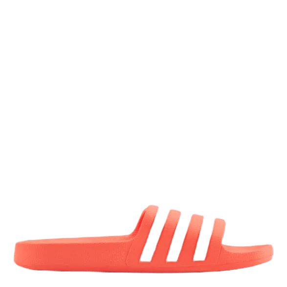 Adilette Aqua Slides Solar Red / Cloud White / Solar Red