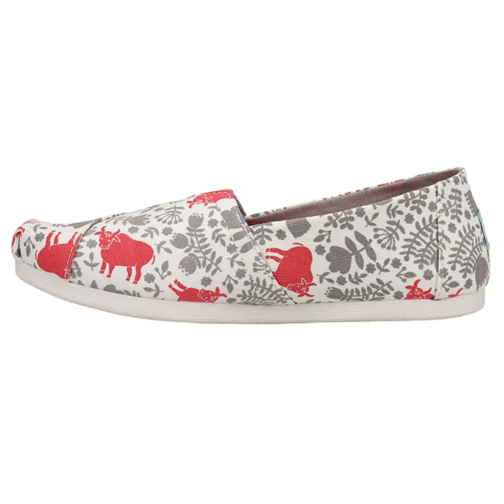 Alpargata Floral Slip On Flats