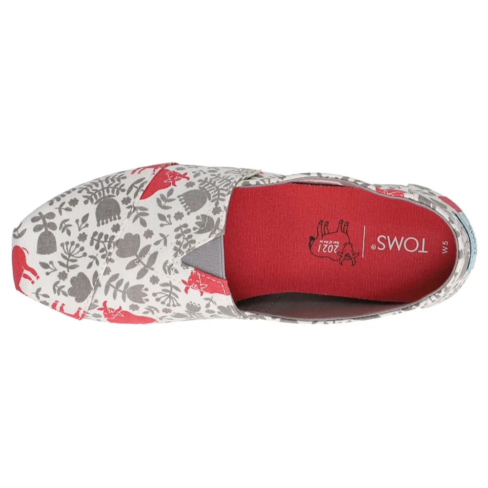 Alpargata Floral Slip On Flats