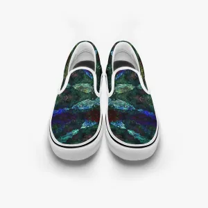 Azule Split-Style Psychedelic Slip-On Shoes