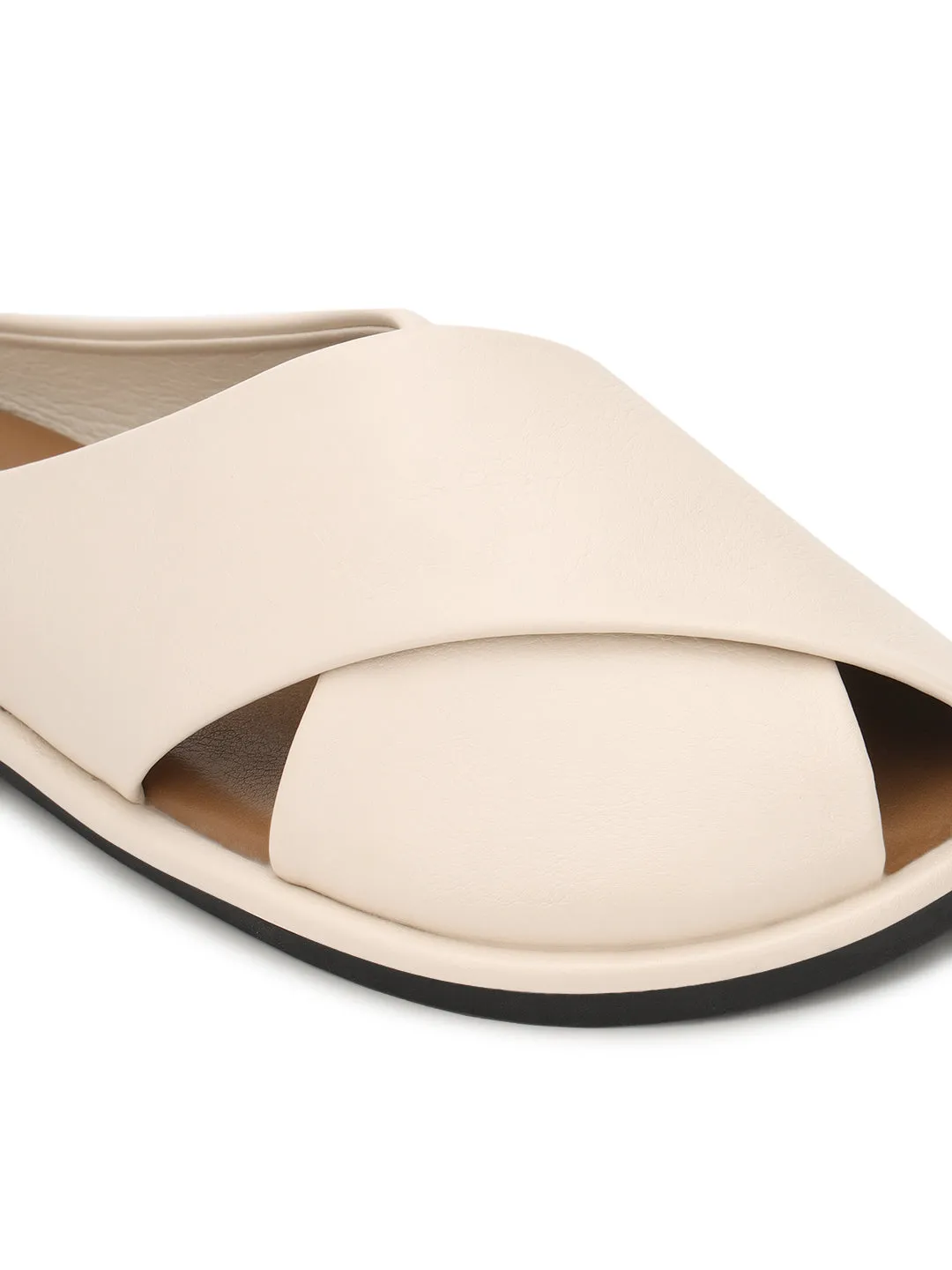 Beige PU Slip-On Flats (TC-RS3655-BEIG)