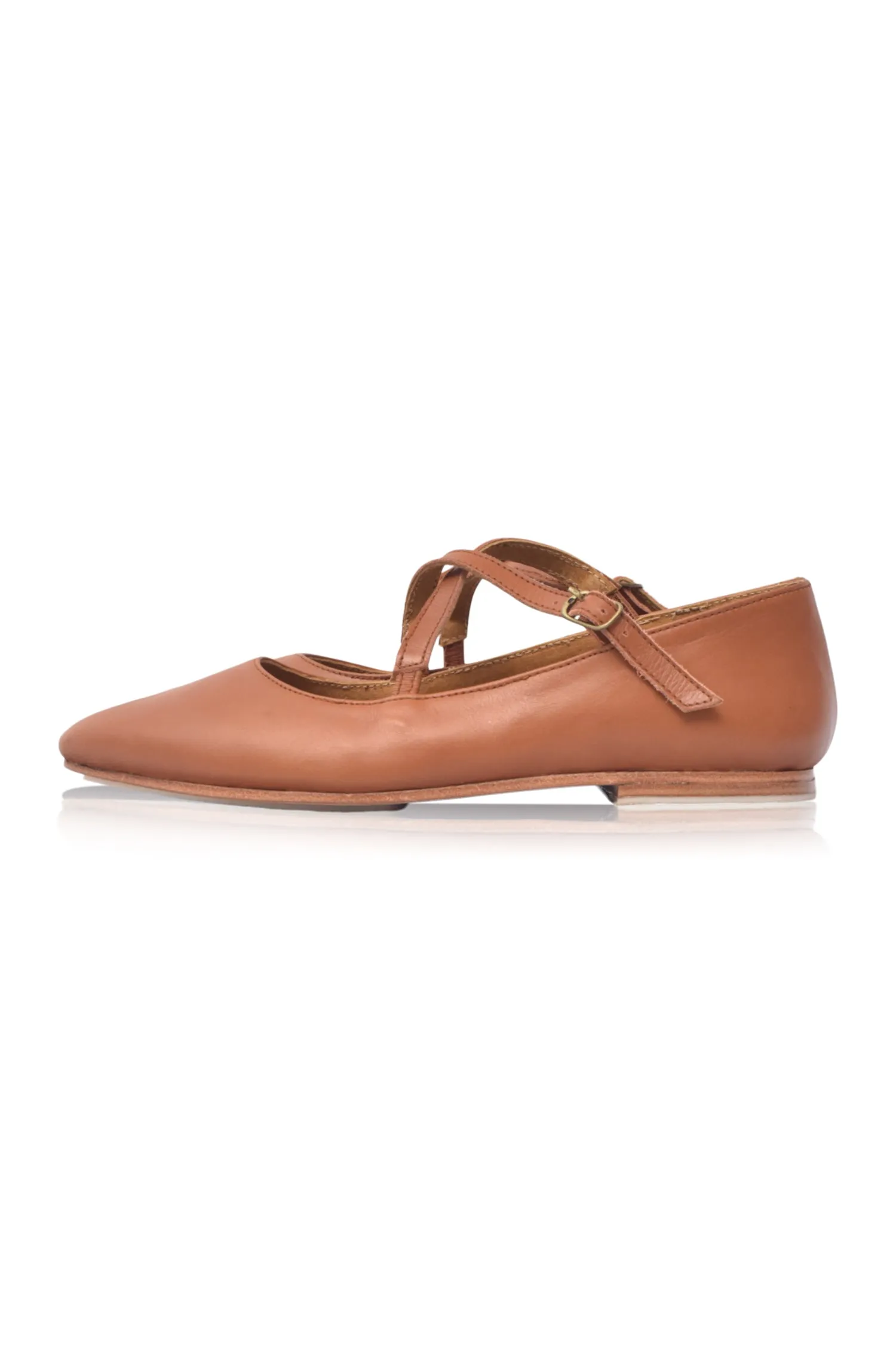 Bella Vita Criss Cross Pointy Toe Flats