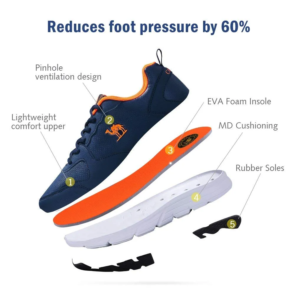 Camel Men's Trail Running Shoes Lightweight Shockproof Cushioning Casual Sport Athletic Walking Sneakers for Gym Outdoor