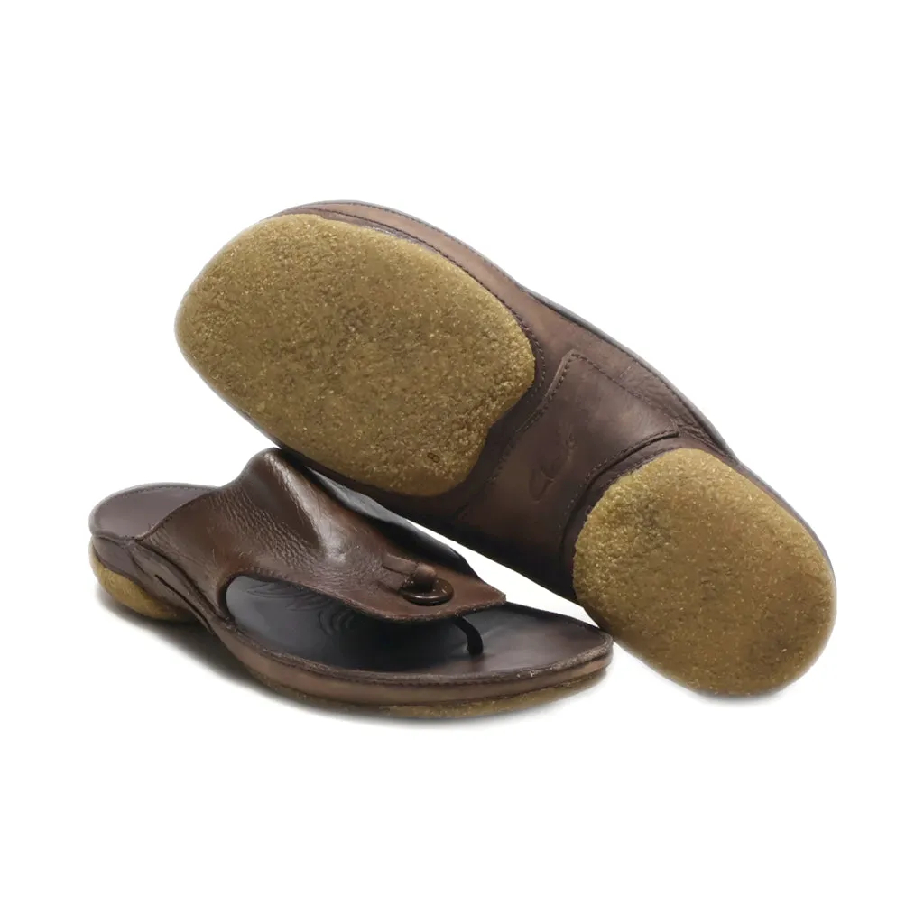 Clarks Casual Sandals Leather Brown Colour For Men