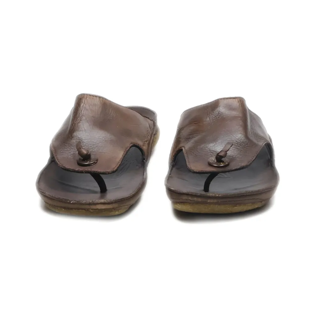 Clarks Casual Sandals Leather Brown Colour For Men