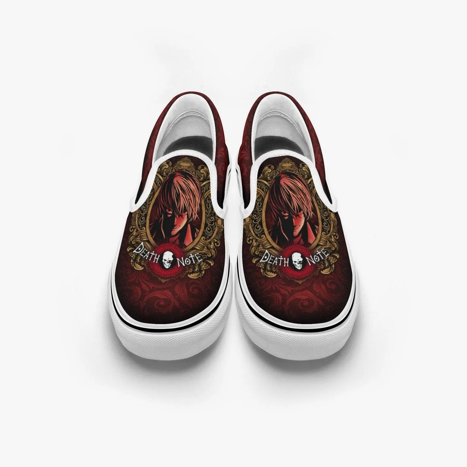 Death Note Light Yagami Deathnote Slip Ons Anime Shoes