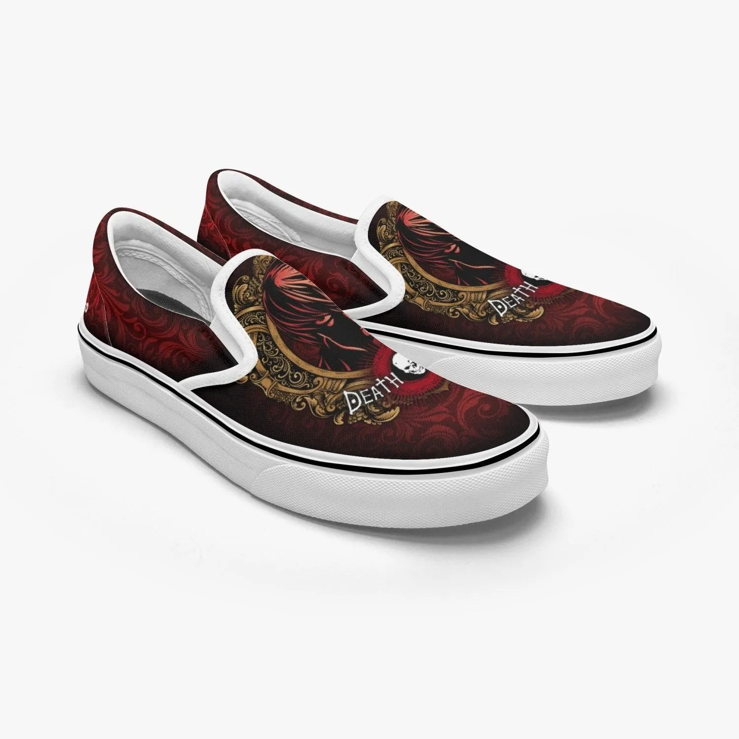 Death Note Light Yagami Deathnote Slip Ons Anime Shoes