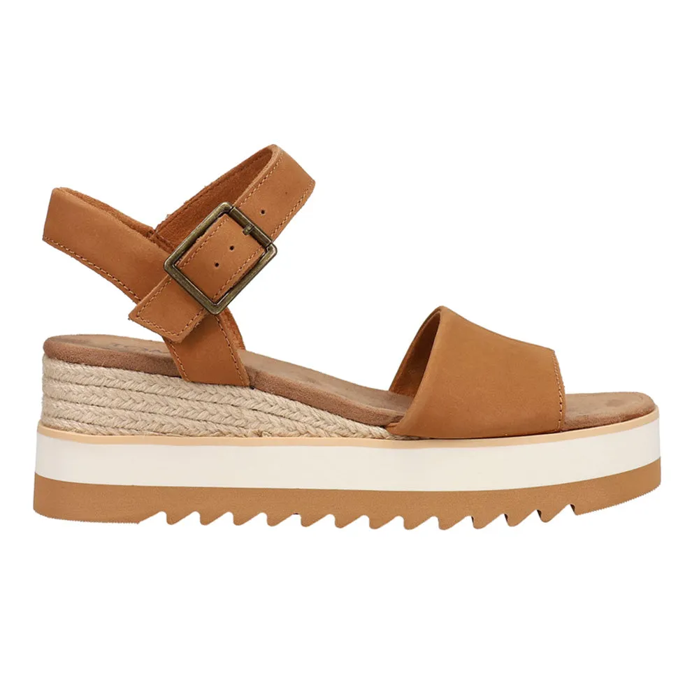 Diana Leather Espadrille Wedge Sandals