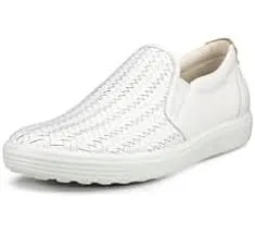 Ecco Women's Soft 7 Slip On Sneakers- White