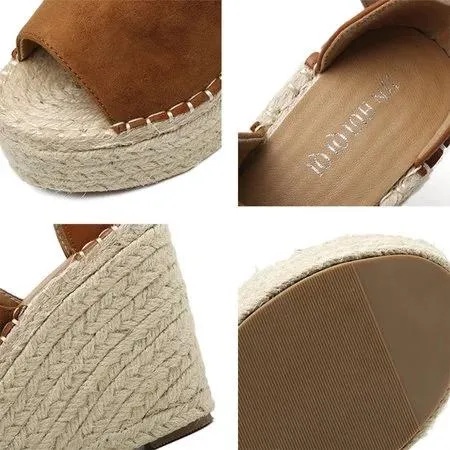 elveswallet Espadrilles Daily Nubuck Sandals Creepers Wedges