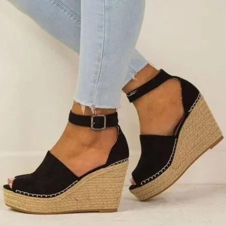 elveswallet Espadrilles Daily Nubuck Sandals Creepers Wedges