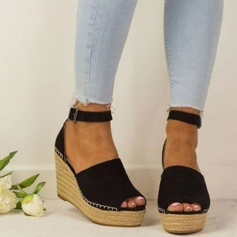 elveswallet Espadrilles Daily Nubuck Sandals Creepers Wedges