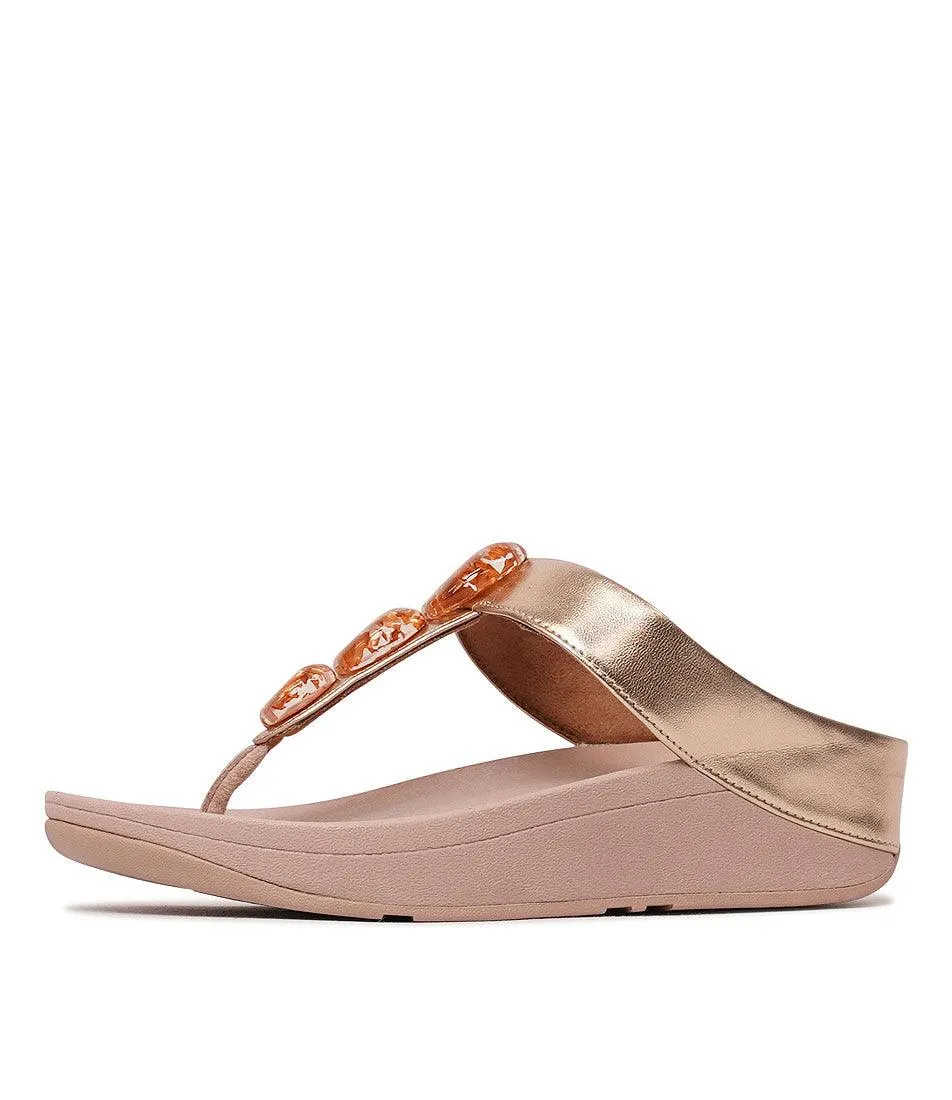 Fino Metallic Rose Gold Sandals