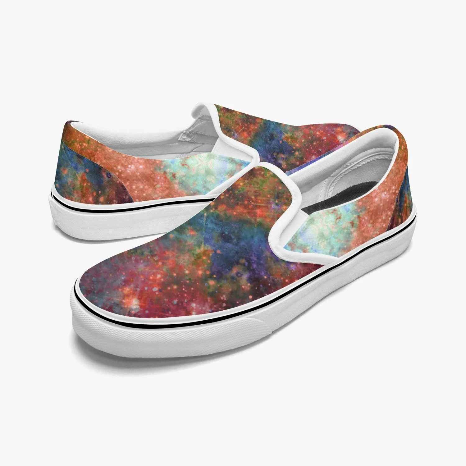 Fortuna Split-Style Psychedelic Slip-On Shoes