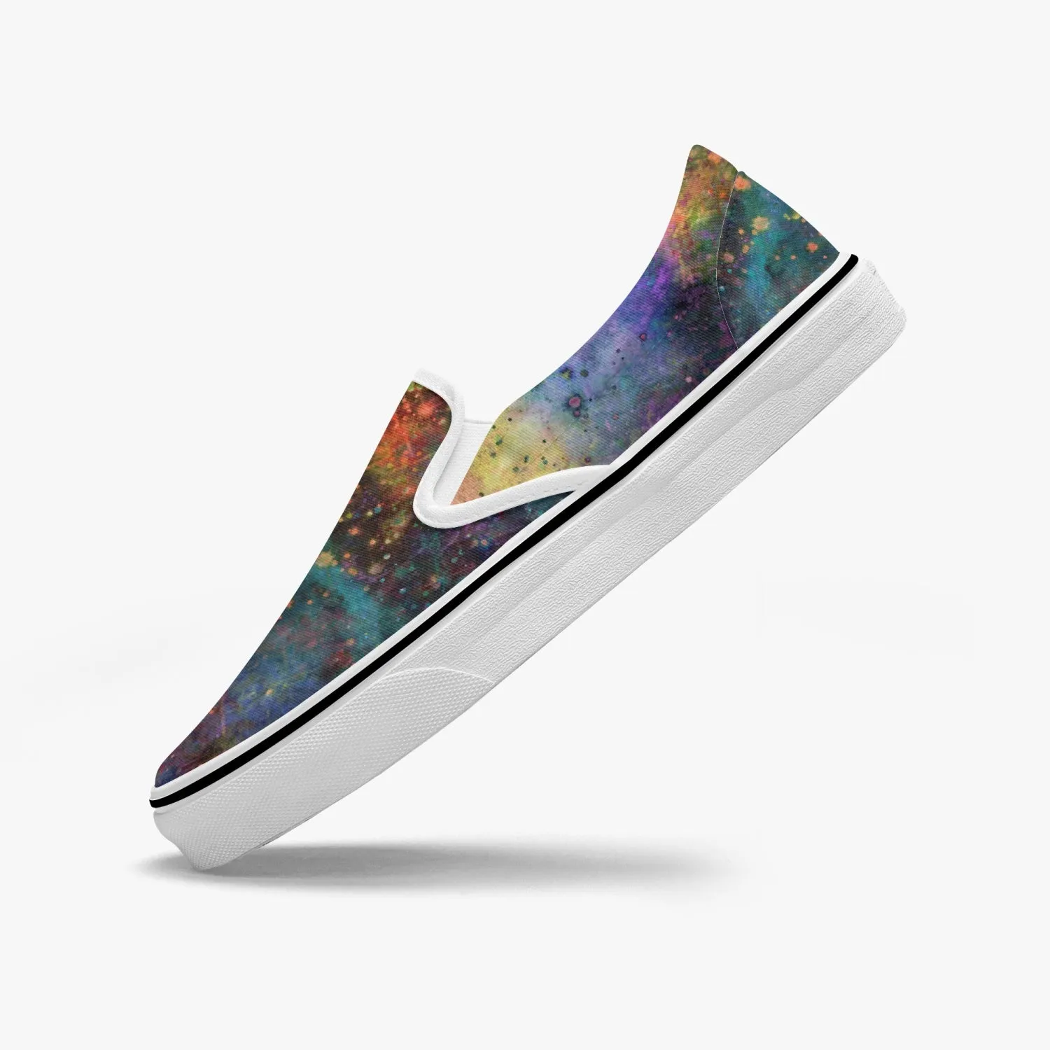 Fortuna Split-Style Psychedelic Slip-On Shoes