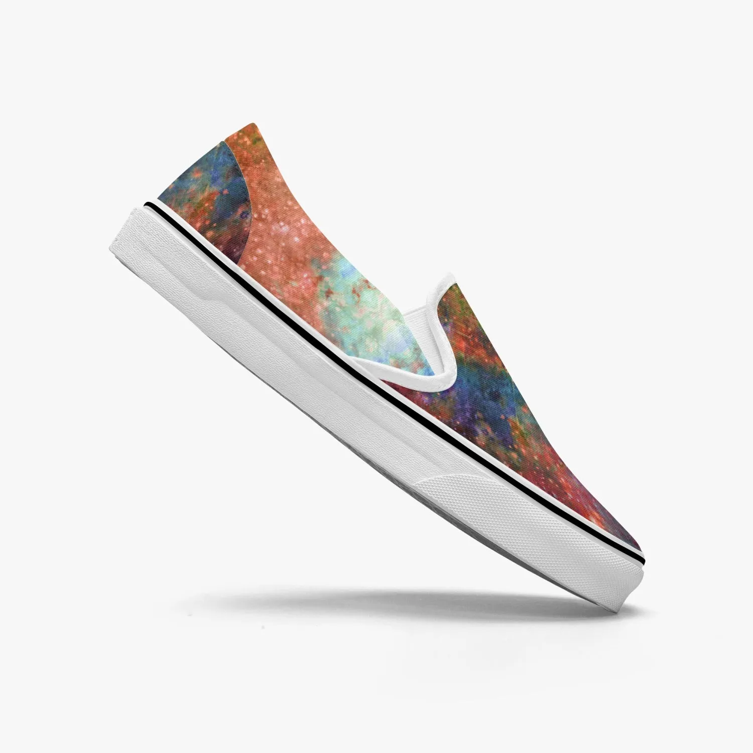 Fortuna Split-Style Psychedelic Slip-On Shoes