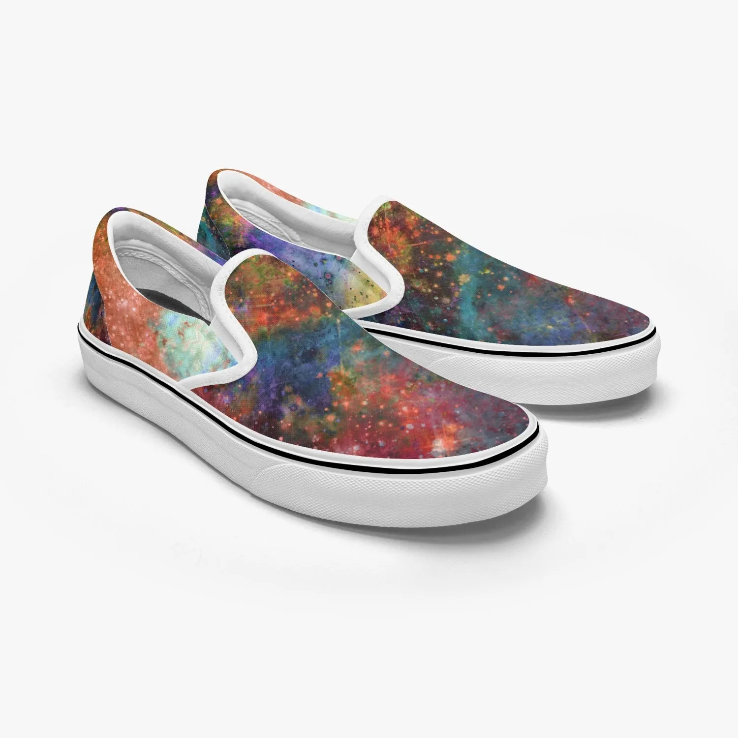 Fortuna Split-Style Psychedelic Slip-On Shoes