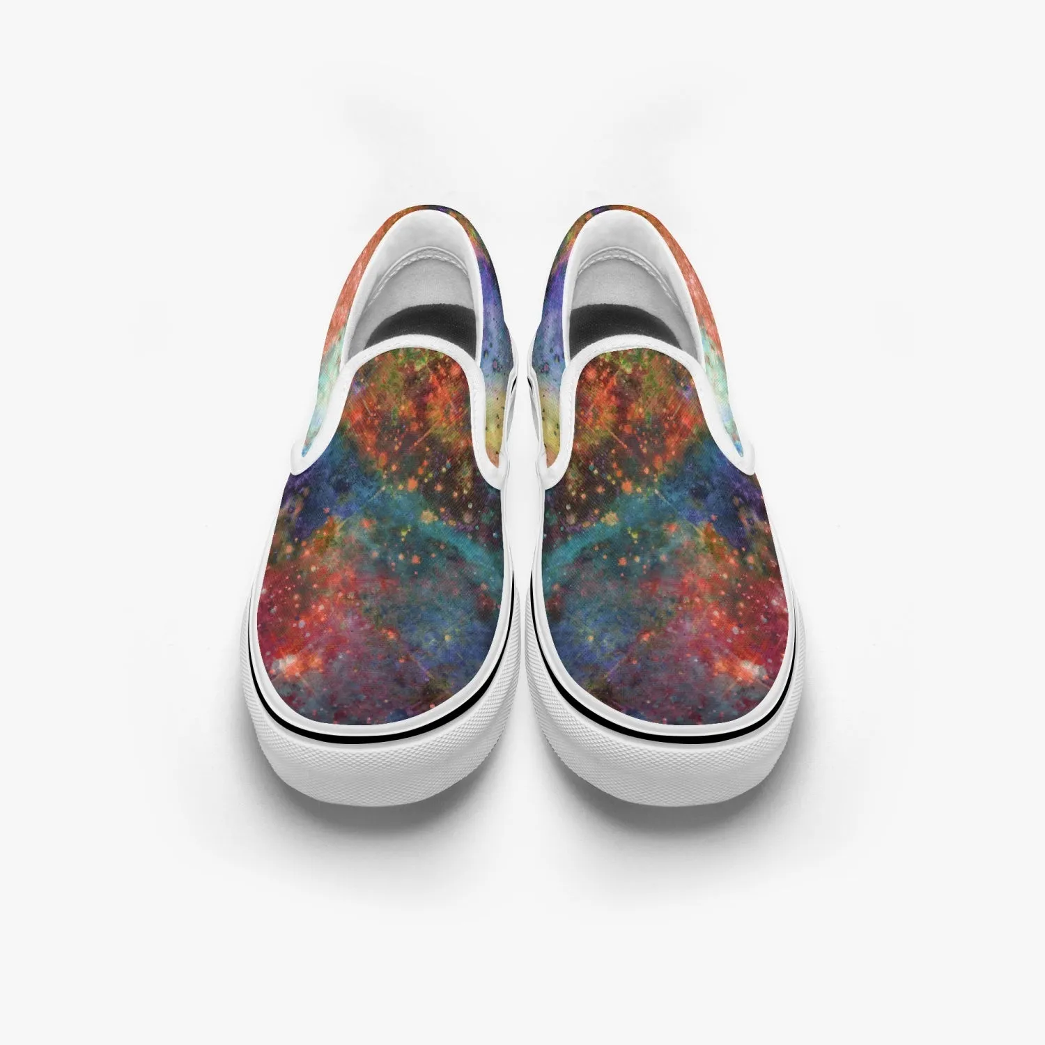 Fortuna Split-Style Psychedelic Slip-On Shoes