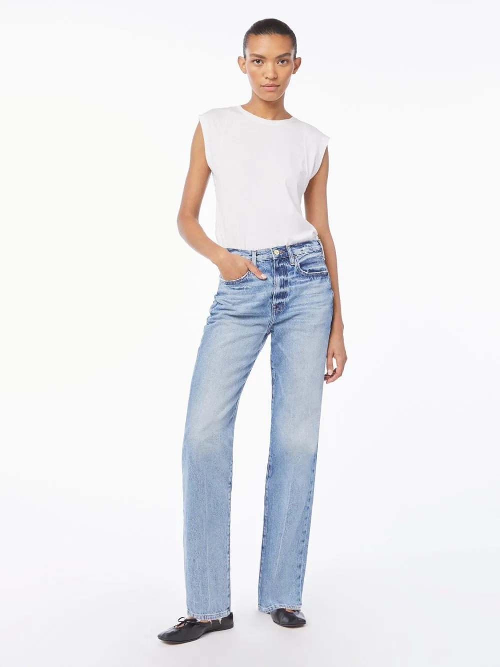 Frame Denim - Le Jane Straight Leg Jean in Glacier