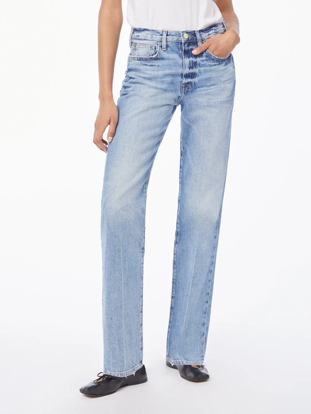 Frame Denim - Le Jane Straight Leg Jean in Glacier