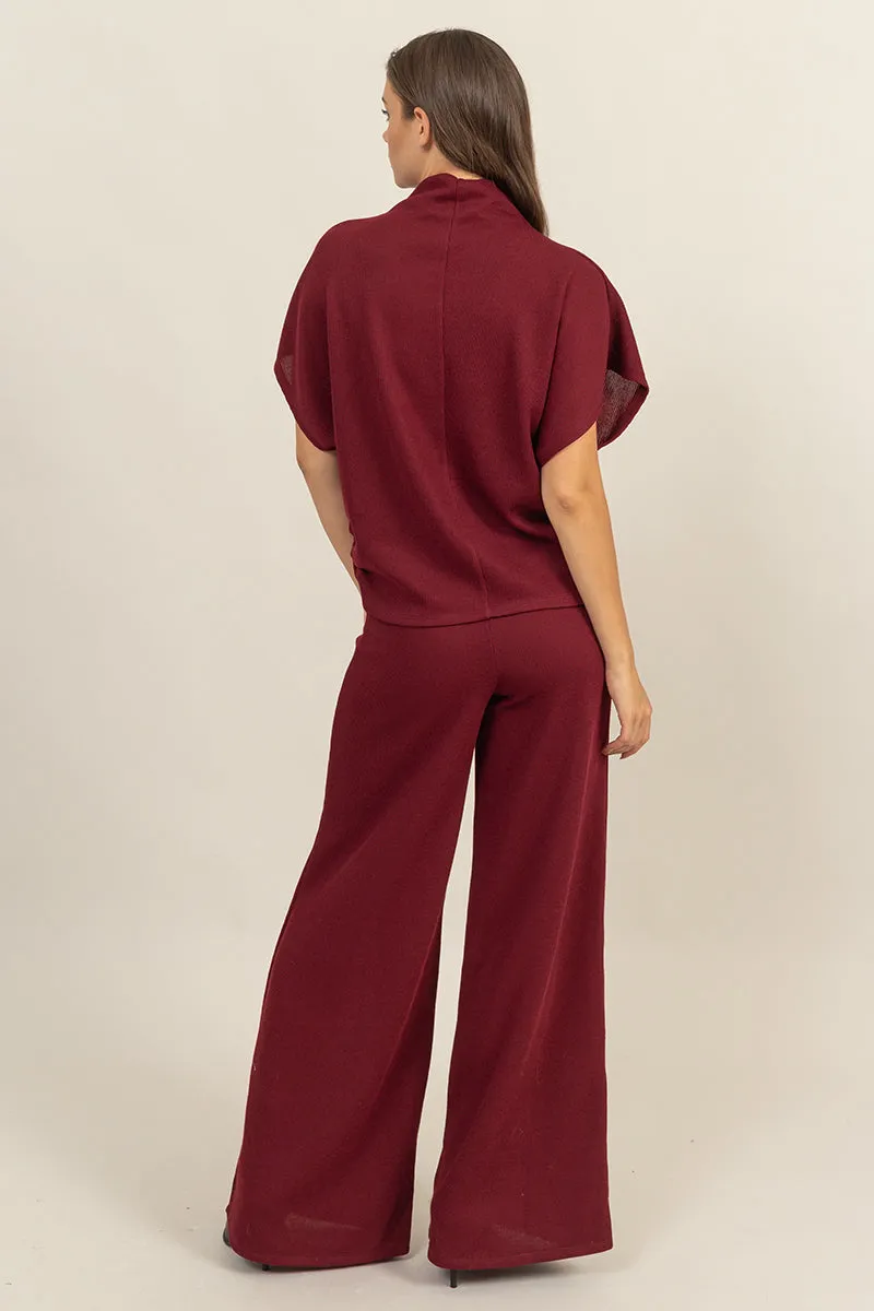 HF24F075-SET-DOLMAN SLEEVE TOP AND PANTS SET