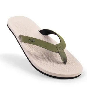 Indosole Essential Flip Flops - Sea Salt Olive