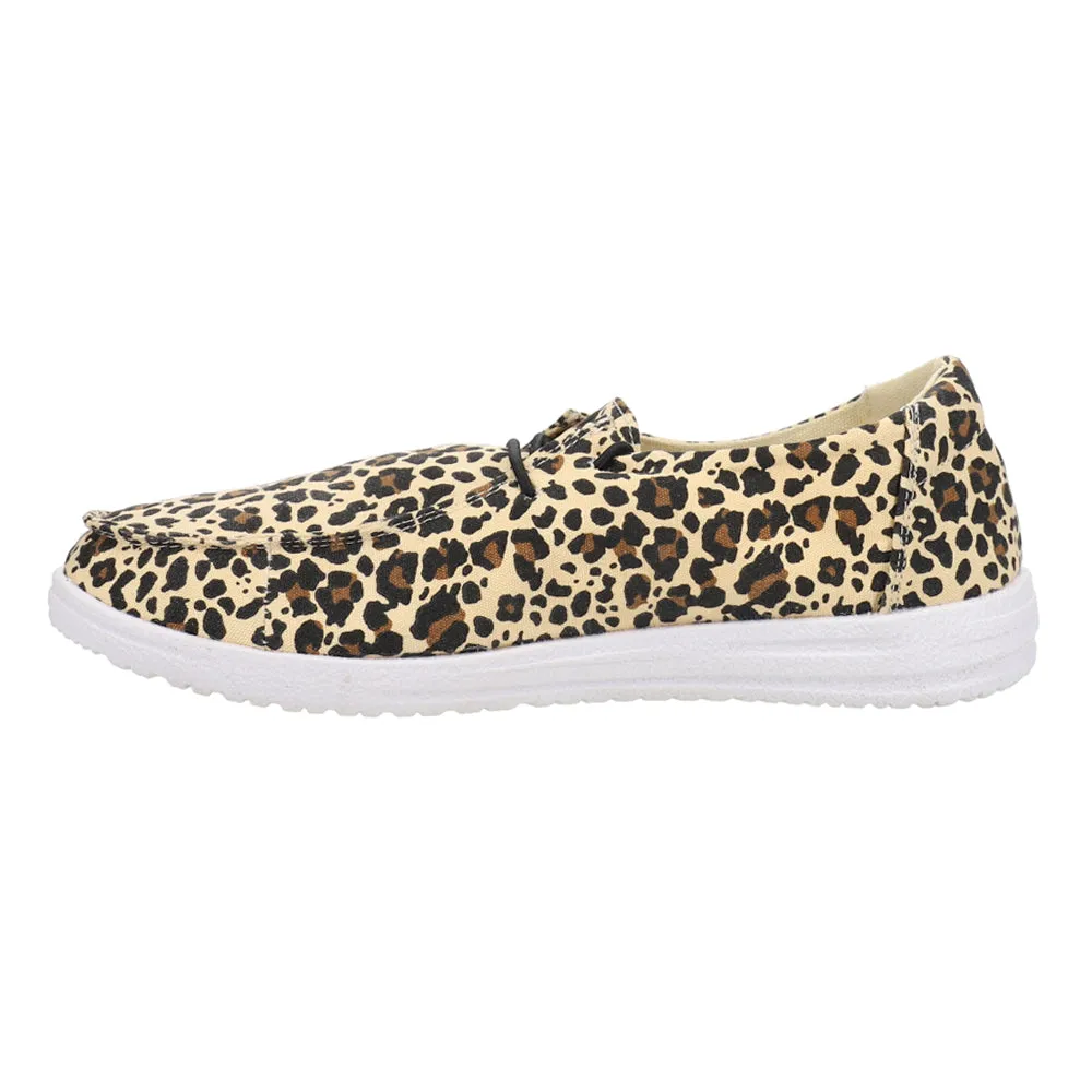 Kayak Leopard Slip On Flats