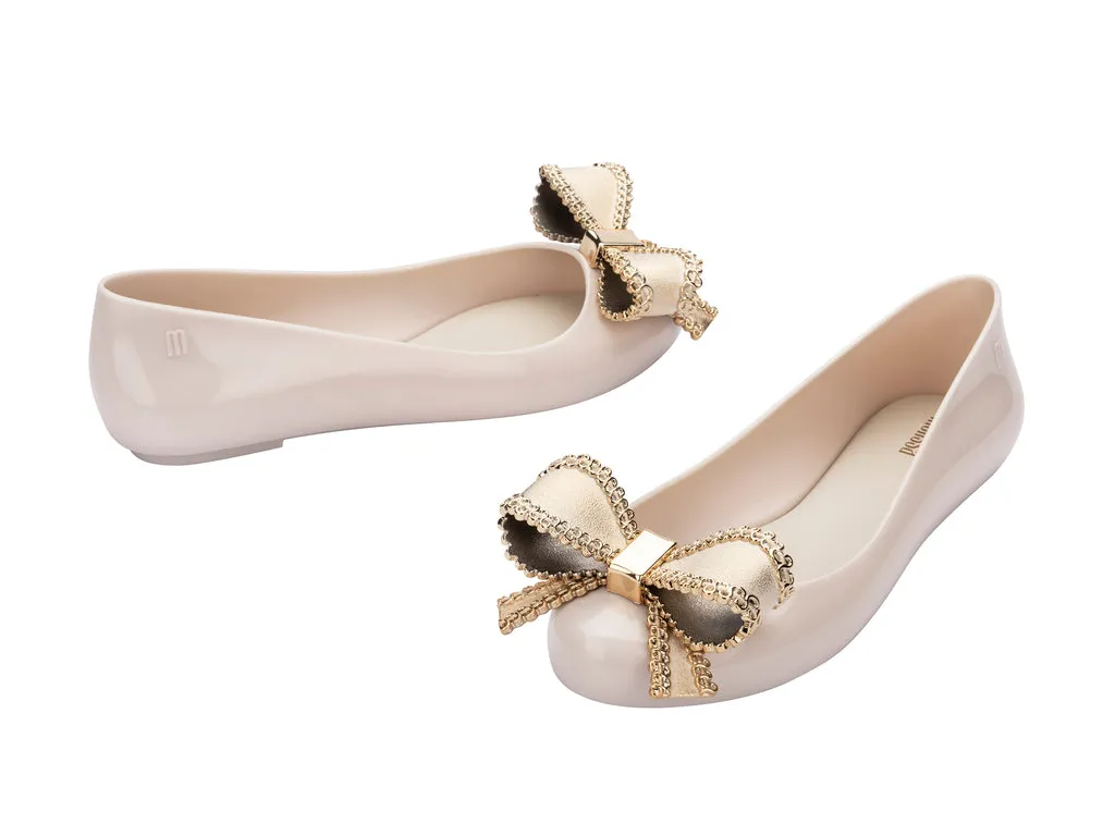 Melissa Sweet Love VIII AD Women Beige Ballerinas With Bow Detail