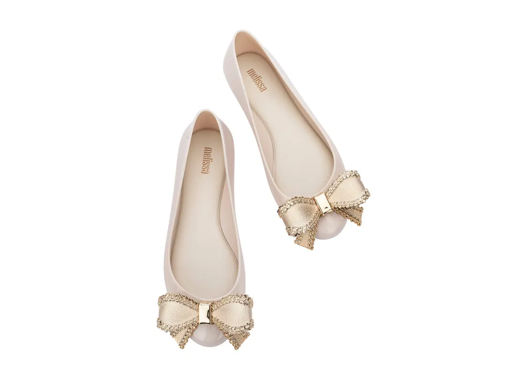 Melissa Sweet Love VIII AD Women Beige Ballerinas With Bow Detail