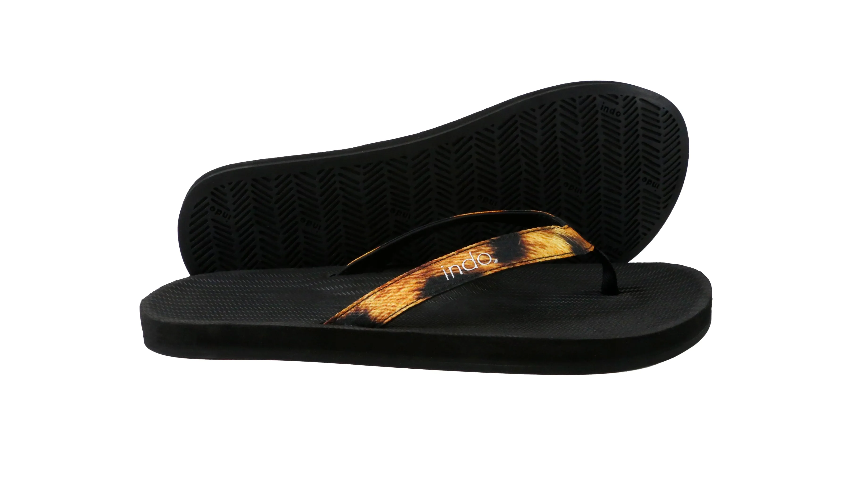 Men's Flip Flops Zodiac - Black/Leopard