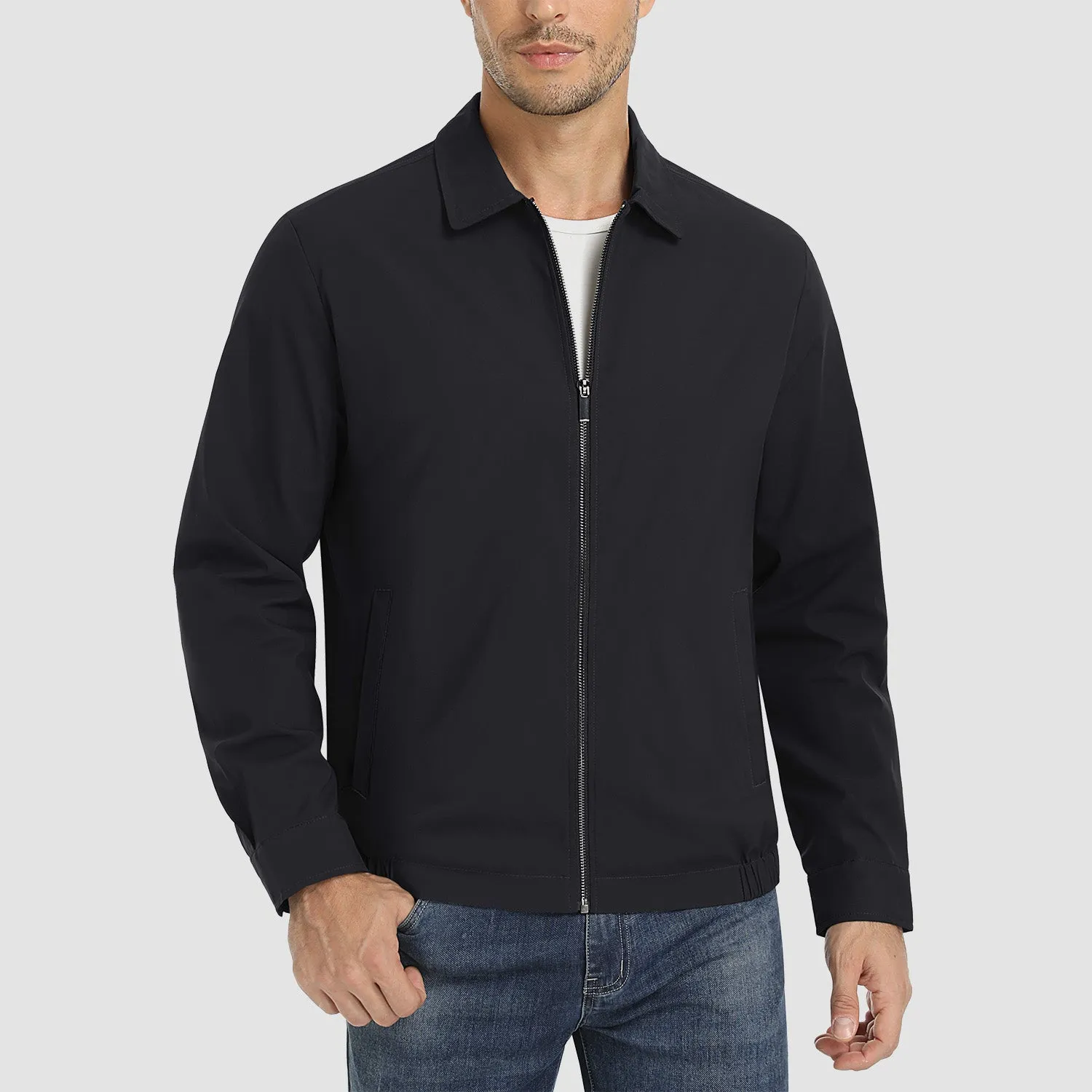 Men's Lightweight Jacket Casual Laydown Collar Jacket