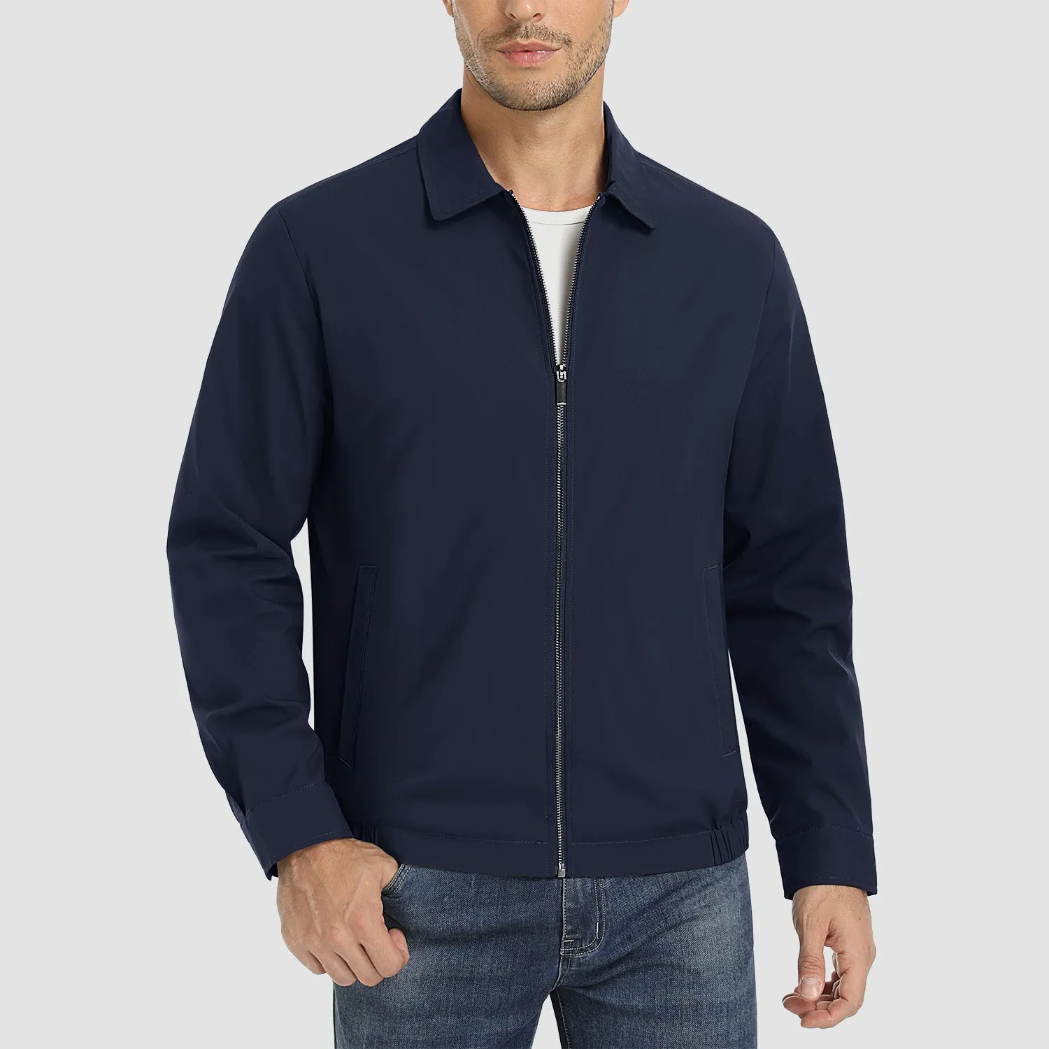 Men's Lightweight Jacket Casual Laydown Collar Jacket