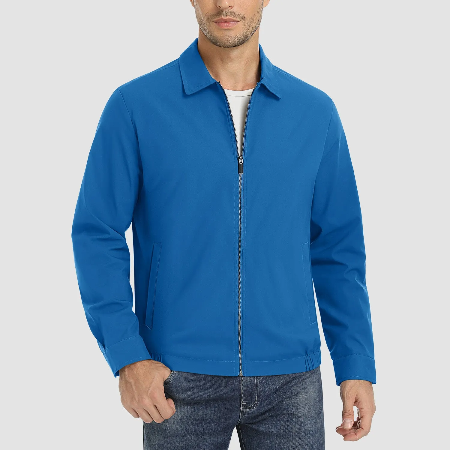 Men's Lightweight Jacket Casual Laydown Collar Jacket