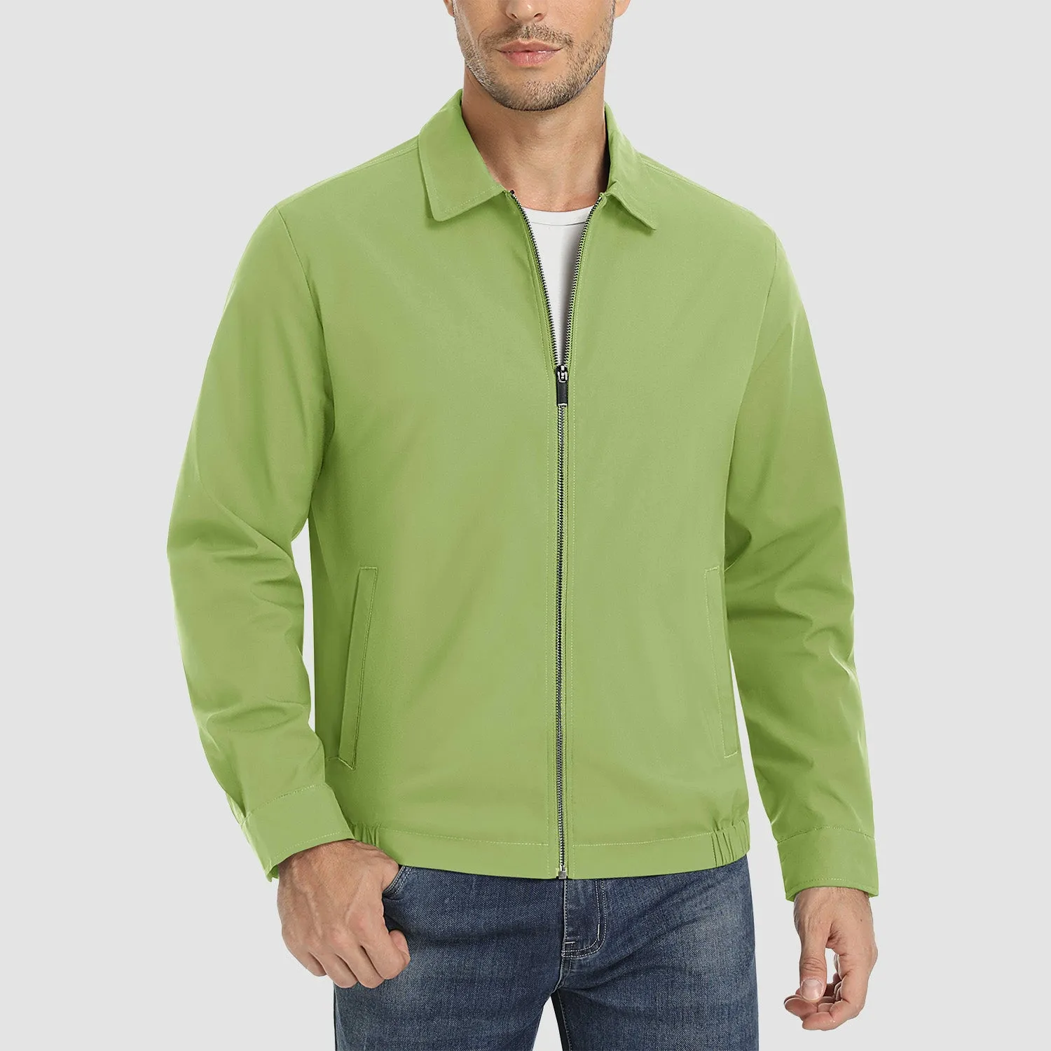 Men's Lightweight Jacket Casual Laydown Collar Jacket