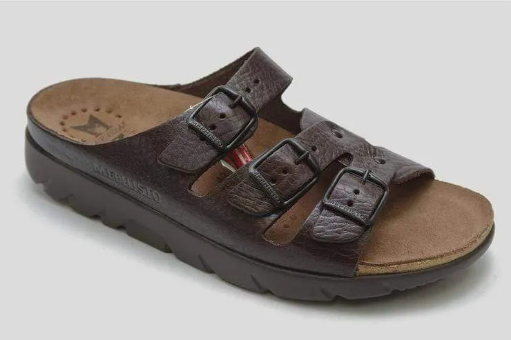 Mephisto Unisex Zach Fit Sandals- Dark Brown