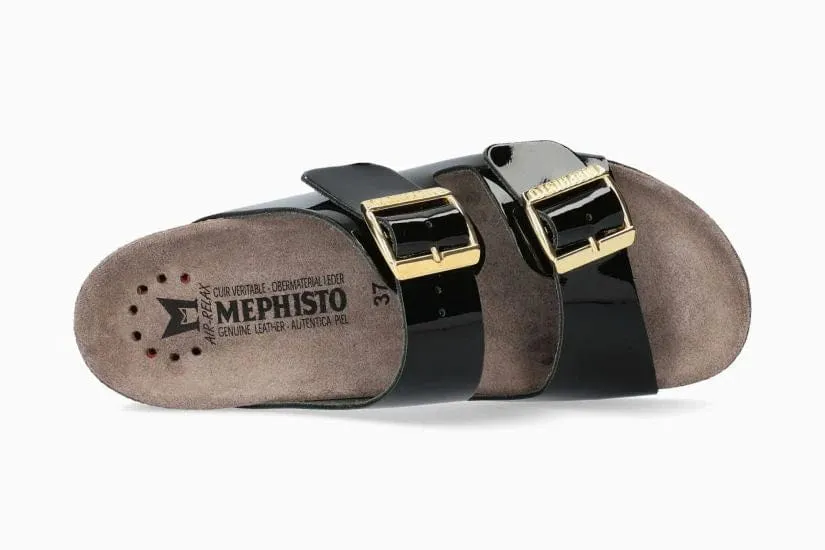 Mephisto Women's Hester Sandals- Black Patent