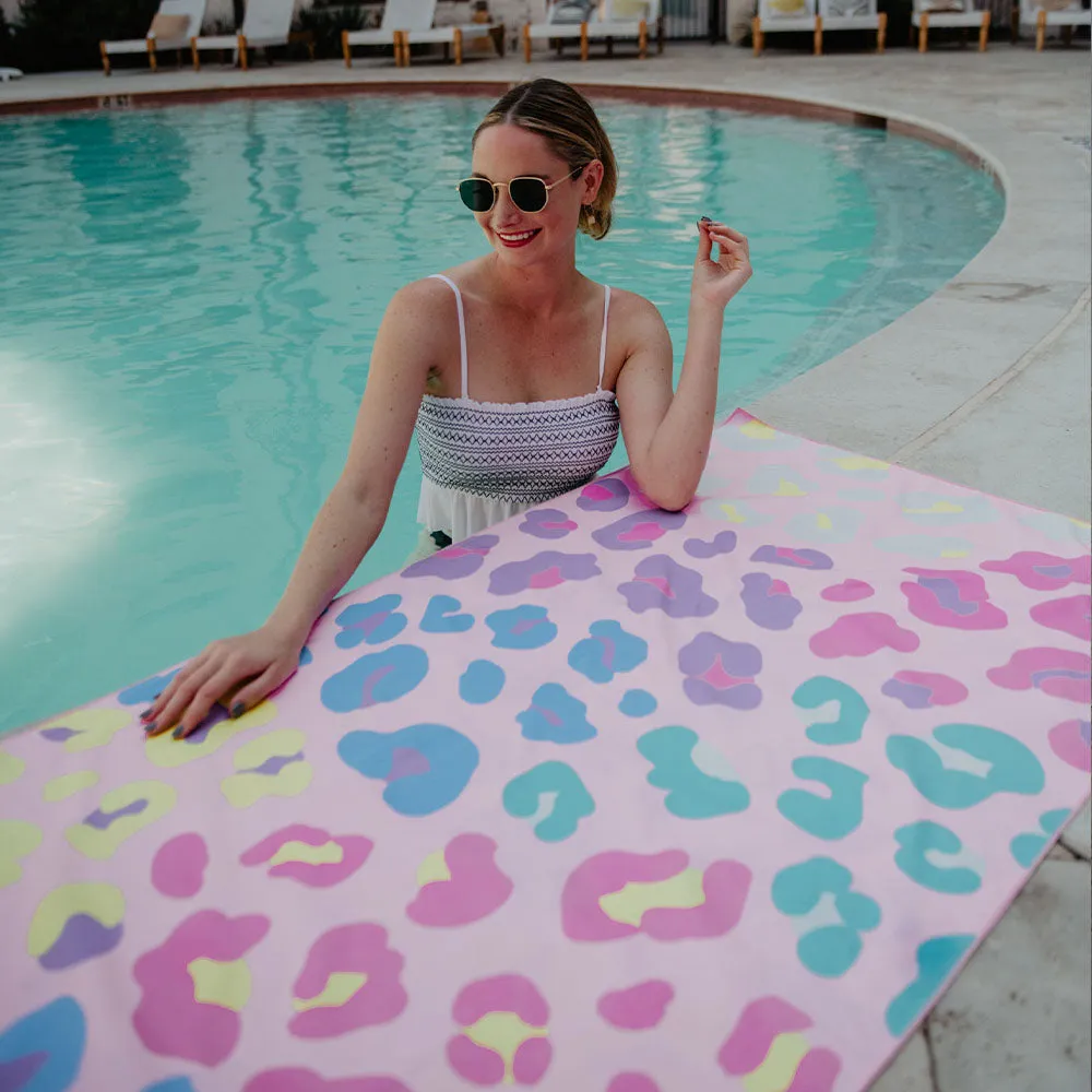 Multicolored Leopard Quick Dry Towel