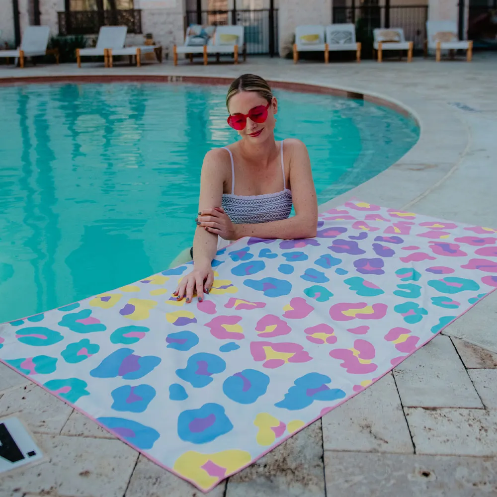 Multicolored Leopard Quick Dry Towel