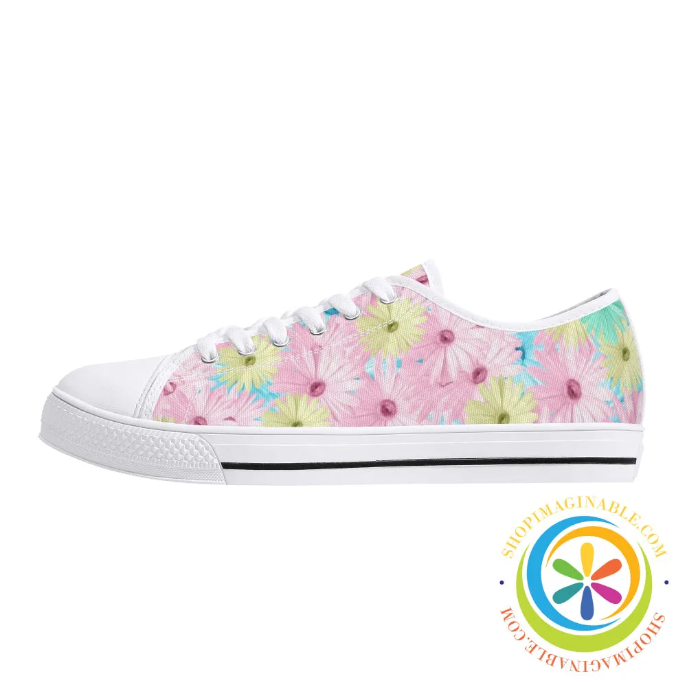 Mystical Daisy Ladies Low Top Canvas Shoes