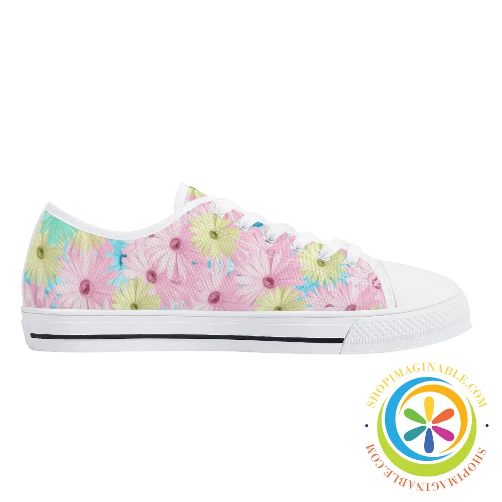 Mystical Daisy Ladies Low Top Canvas Shoes