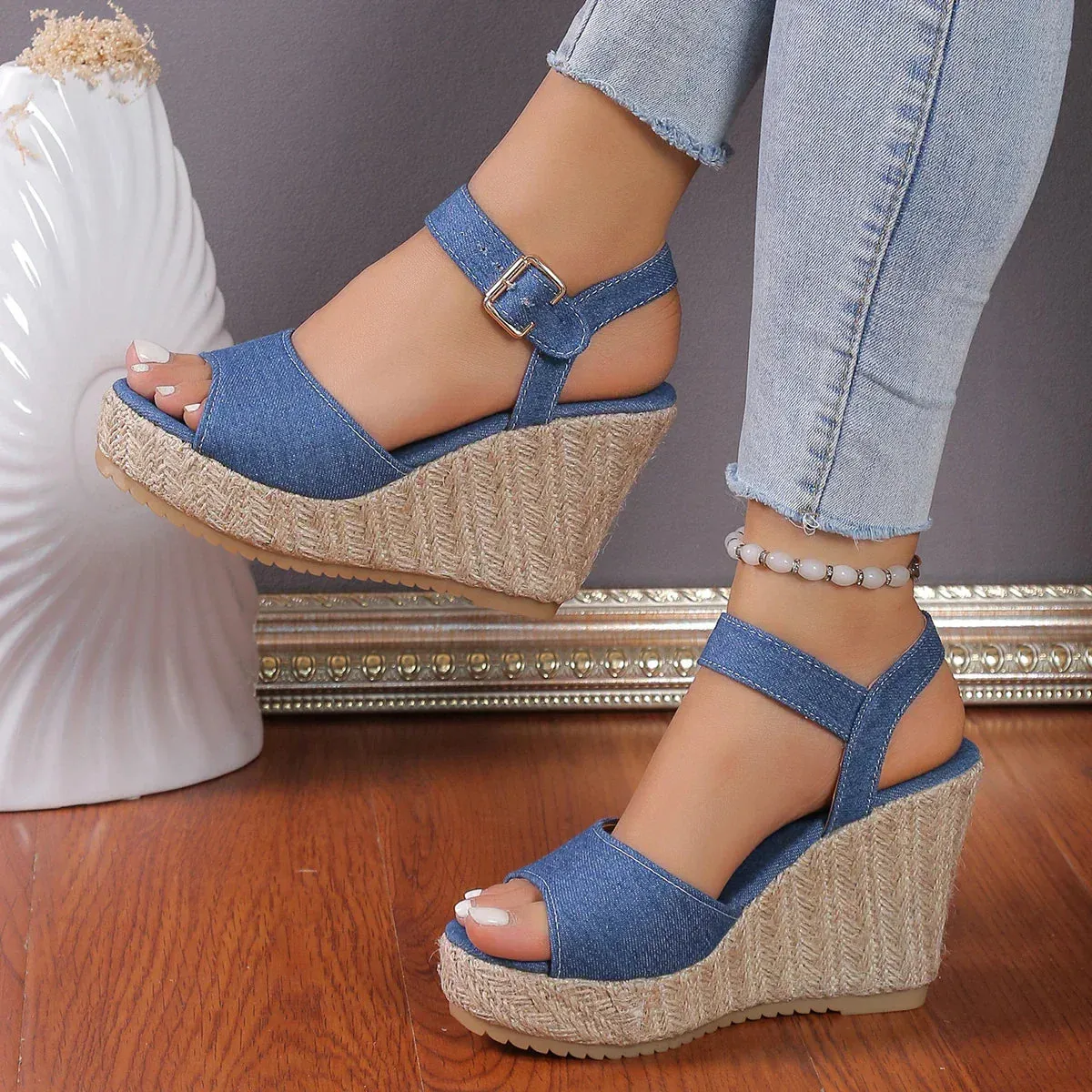 New 2024 SassyStep Wedge Sandals - Stylish & Comfortable | TrendPop