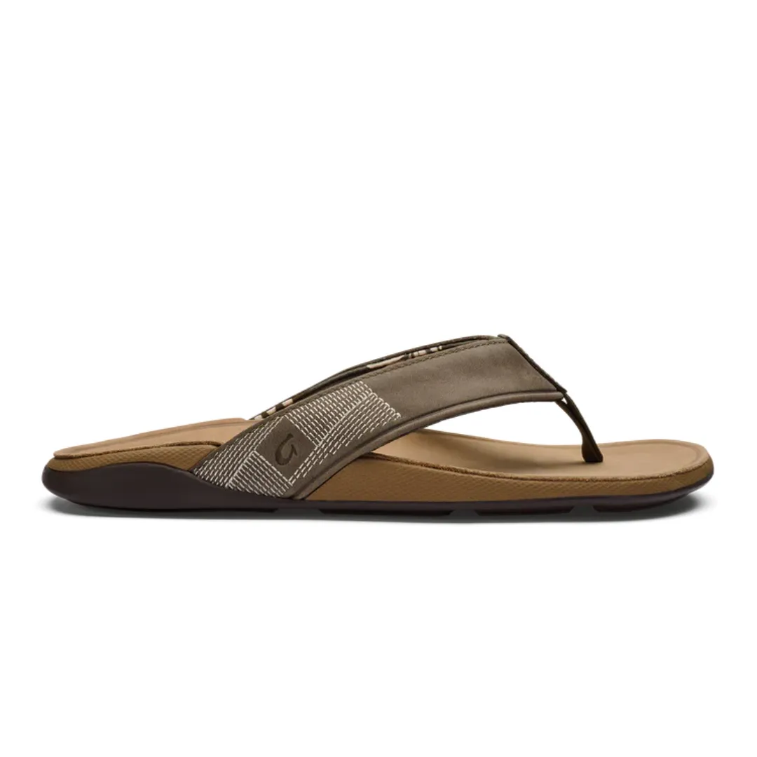 Olukai Tuahine Flip Flops - Hunter/Golden Sand