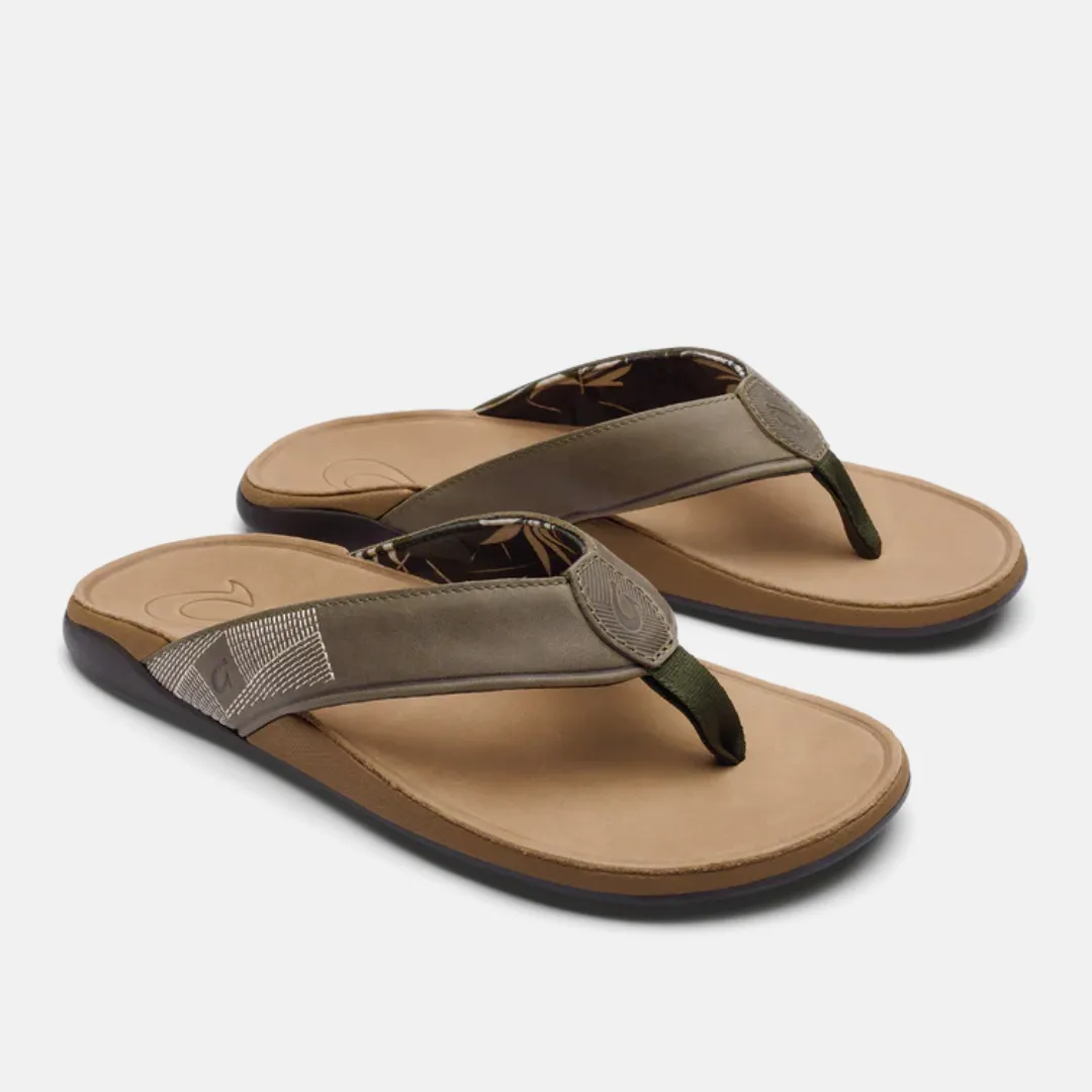 Olukai Tuahine Flip Flops - Hunter/Golden Sand