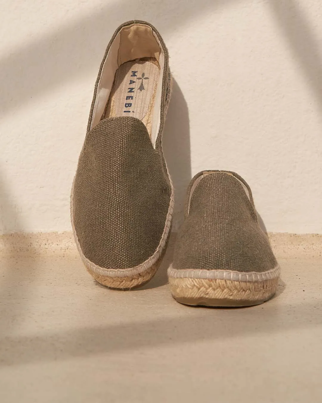 Organic Hemp Espadrilles - O77C0 - La Havana Military Green